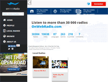 Tablet Screenshot of onwebradio.com
